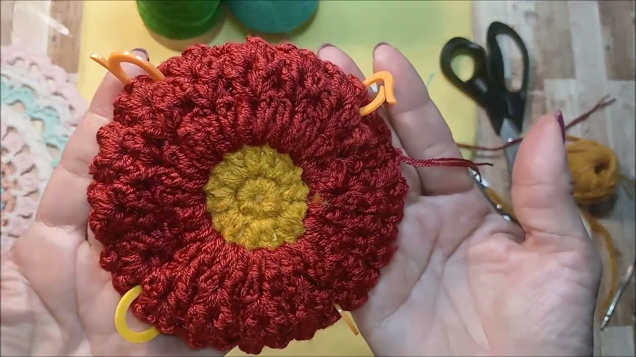 #día 50 Como tejer una manta en 50 días ,Grannys Flor DALIACuadrados  a crochet, ,cobija