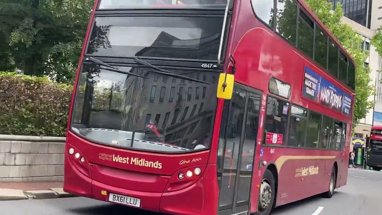 National Express West Midlands Enviro 400 4847 Bus Route 14 Chelmsley Wood