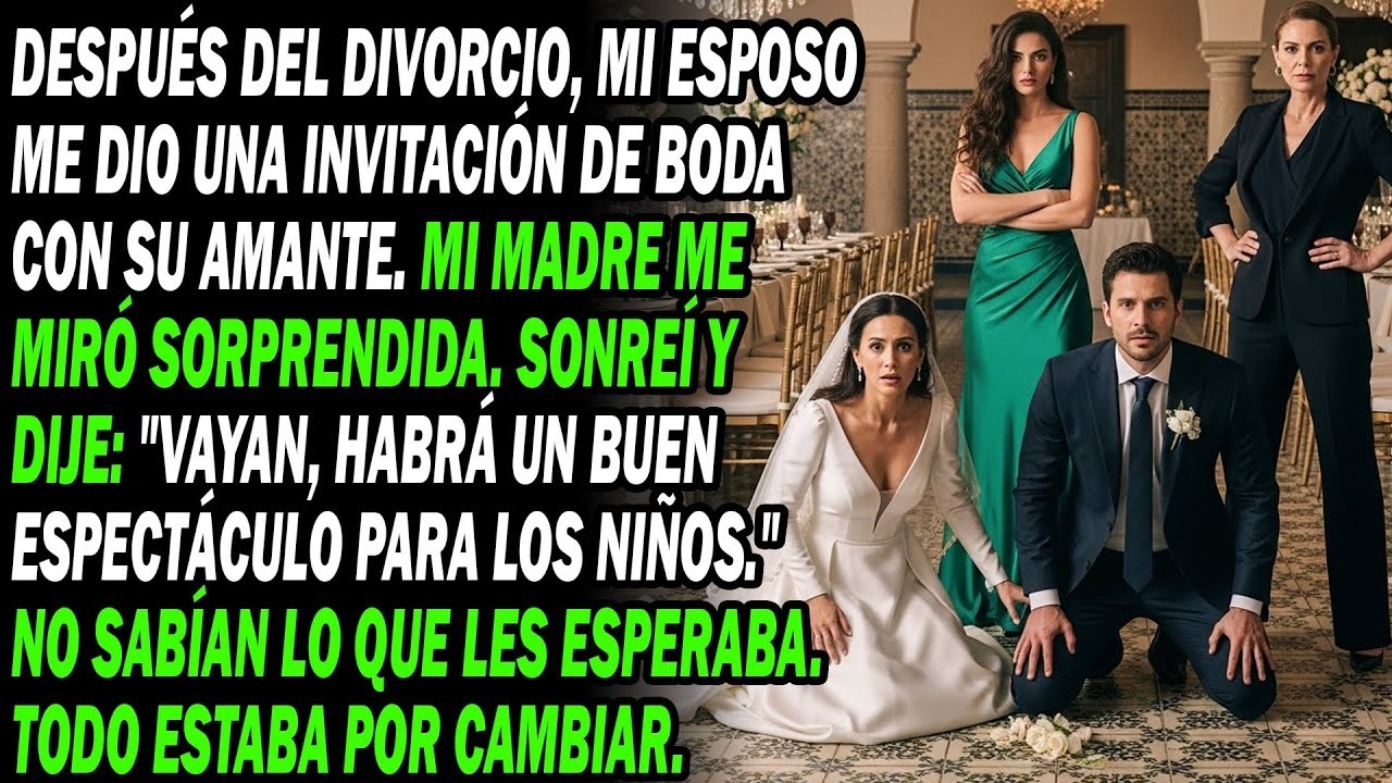 Tras Divorcio, Esposo Me Dio Invitación A Su Boda Con Amante🤵👰  Mamá Sonrió Ve, Habrá Buen Show