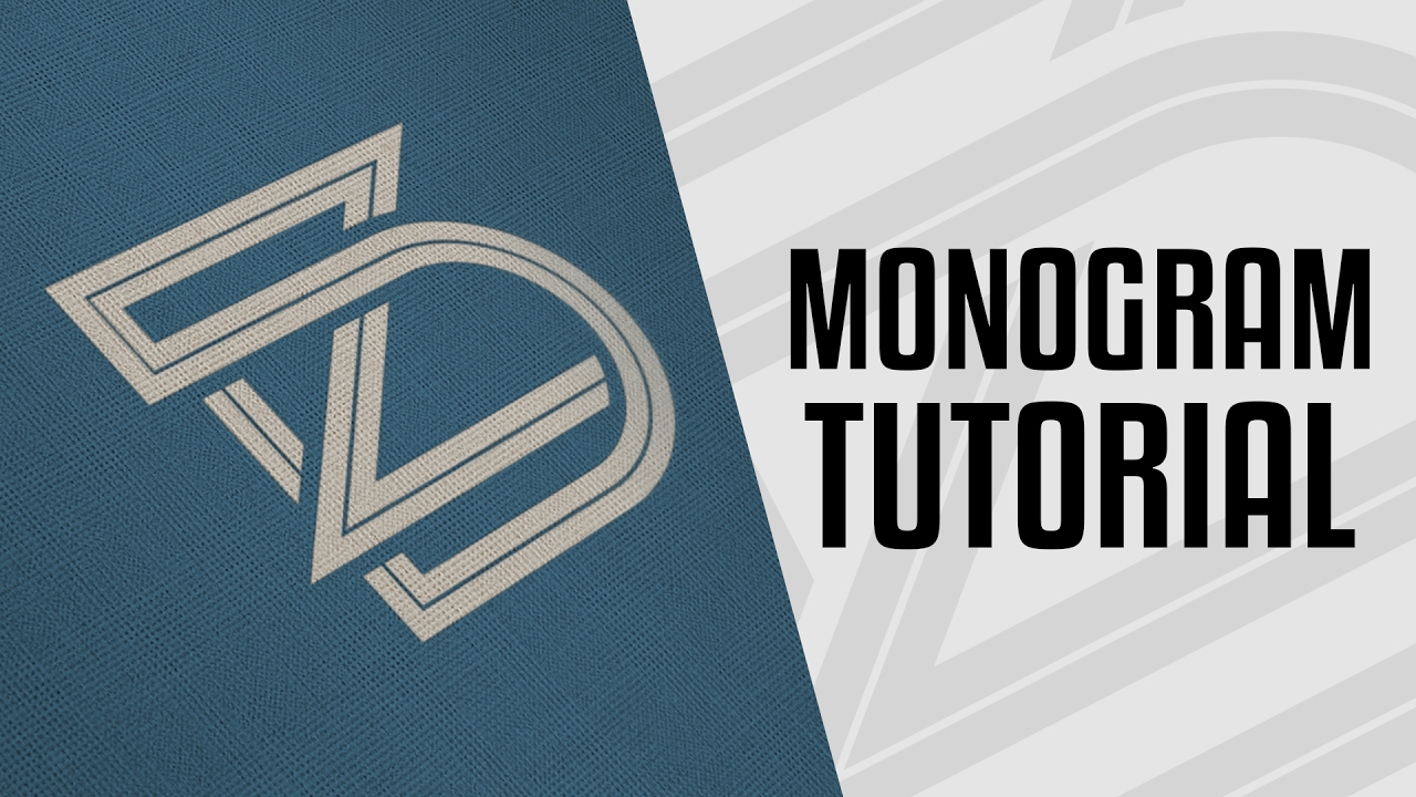 Tutorial | Monogram Logo Design Process - Illustrator CC