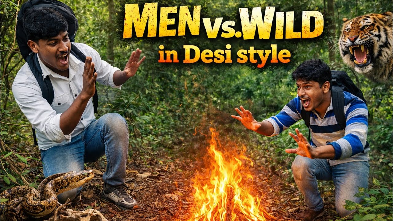  Ye kon se jaanwar ki haddi dekh liya Men vs wild episode 2 #viral#@100viewsss 