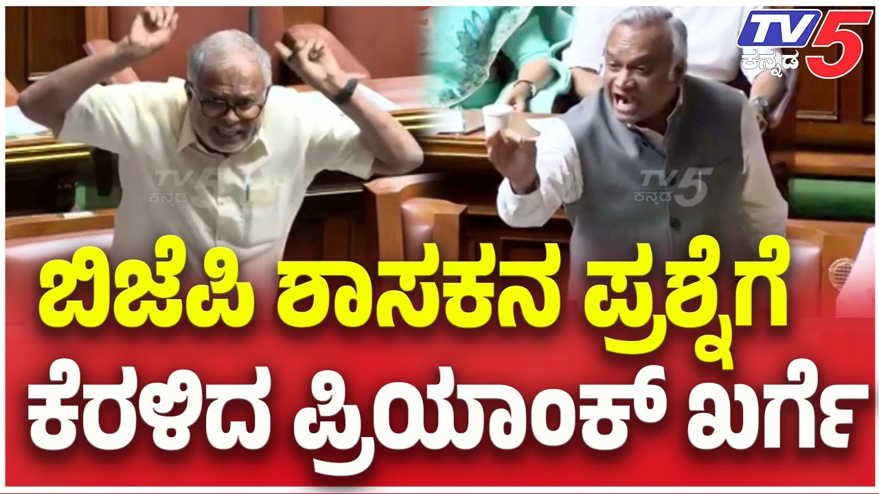 Karnataka Assembly Session | ಬಿಜೆಪಿ ಶಾಸಕನ ಪ್ರಶ್ನೆಗೆ ಕೆರಳಿದ ಪ್ರಿಯಾಂಕ್ ಖರ್ಗೆ | Tv5 Kannada