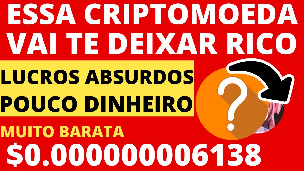 CRIPTOMOEDA BARATA E PROMISSORA QUE VAI TE DEIXAR MILION&Aacute;RIO! - POUCO DINHEIRO LUCROS ABSURDOS!