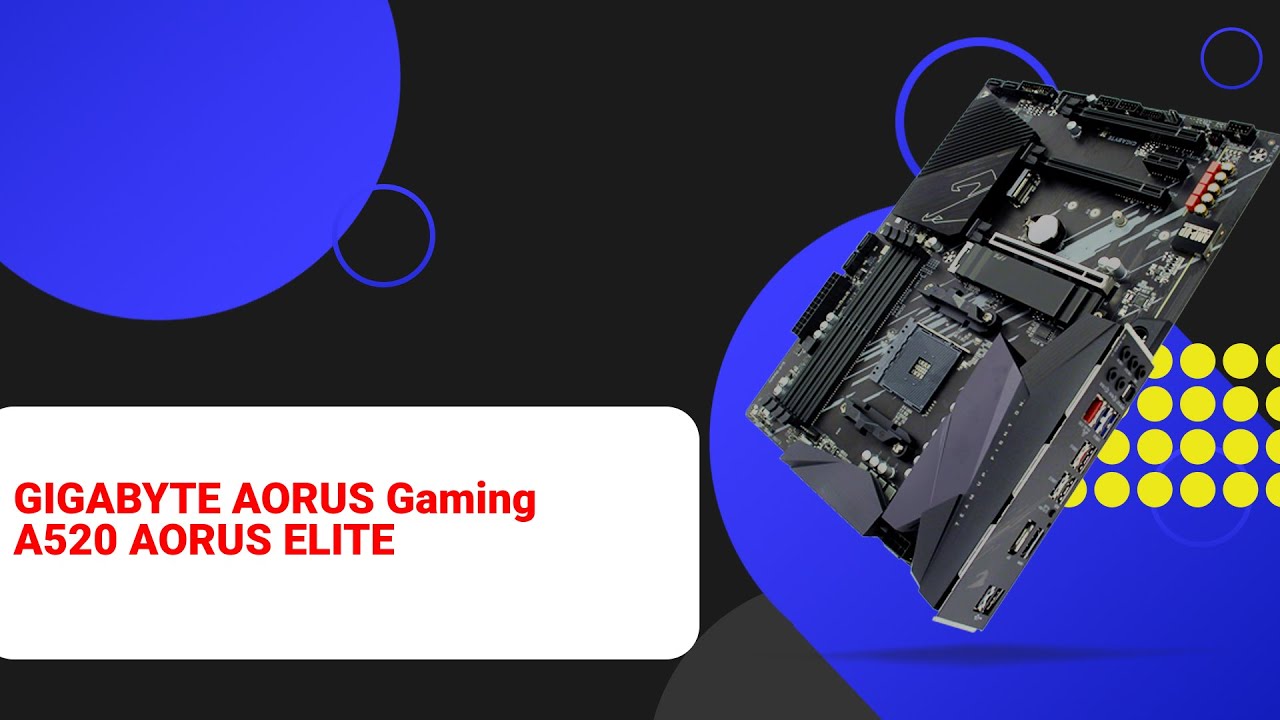НИКС Компьютерный Супермаркет: видео про Материнская плата GIGABYTE A520 AORUS ELITE