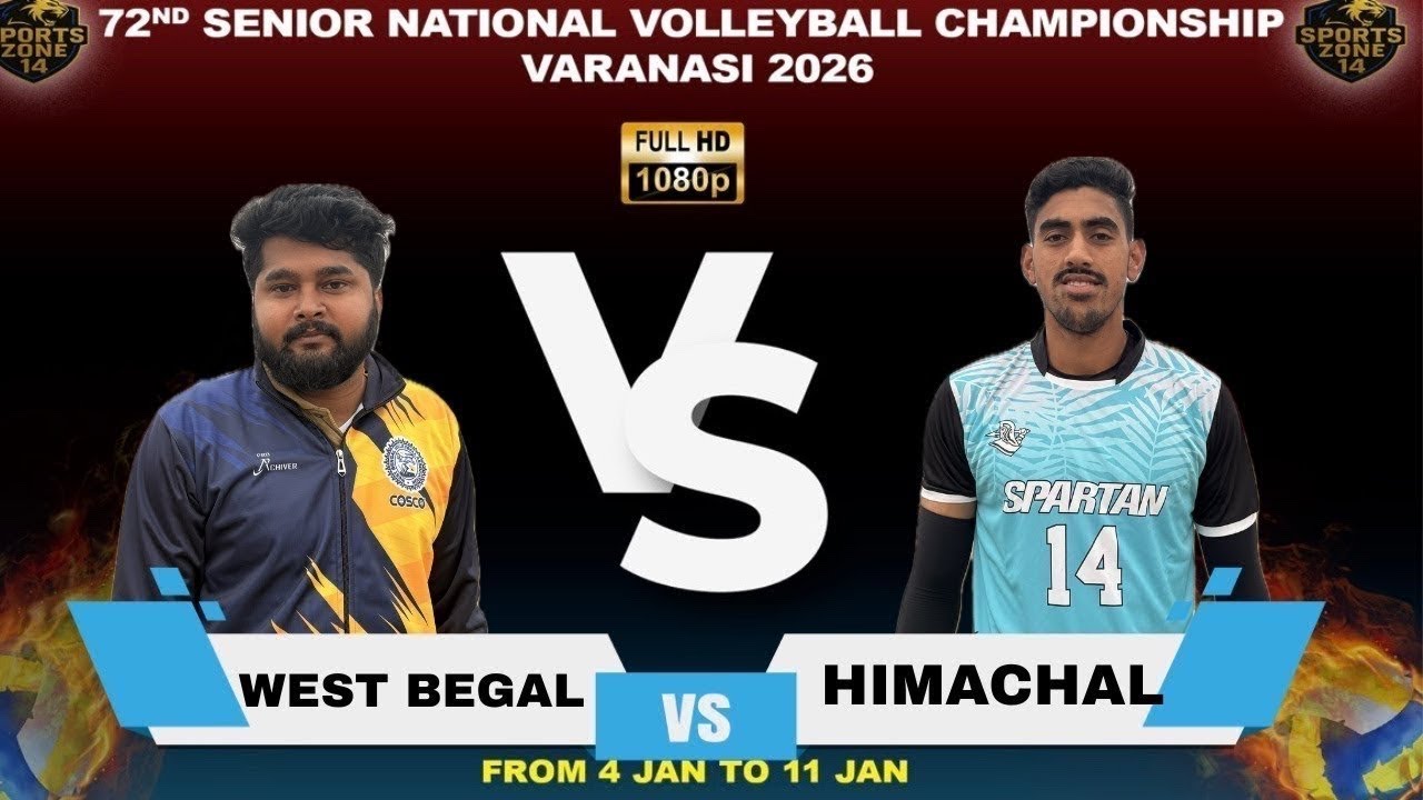 ⚡️HD⚡️ HIMACHAL VS WEST BENGAL| 72nd Senior National Volleyball Championship 2026