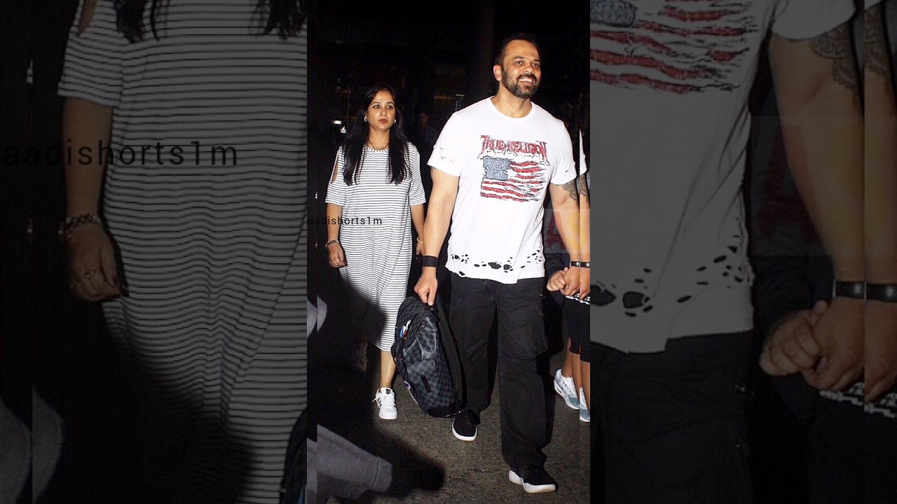 ❣️Bollywood director Rohit Shetty's family 😊😍💖 Rohit shetty With Wife Maya and Son Ishaan #shorts