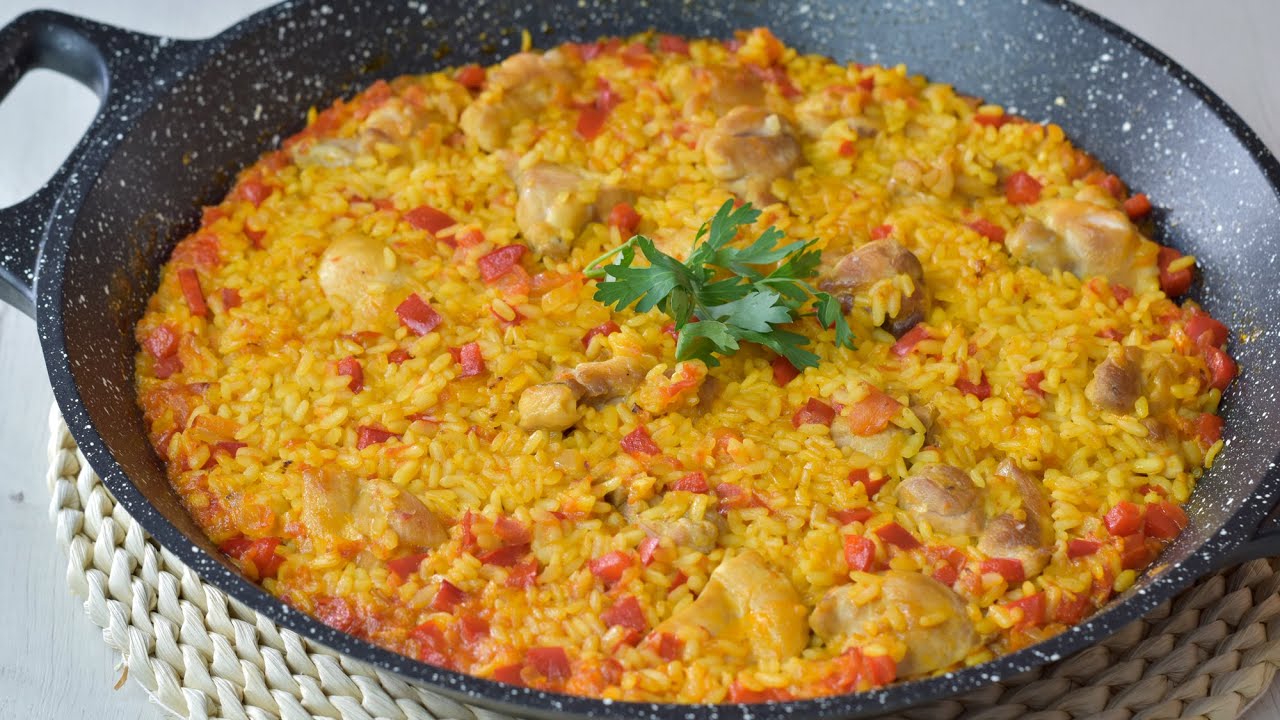 Arroz con pollo, fácil y sabroso