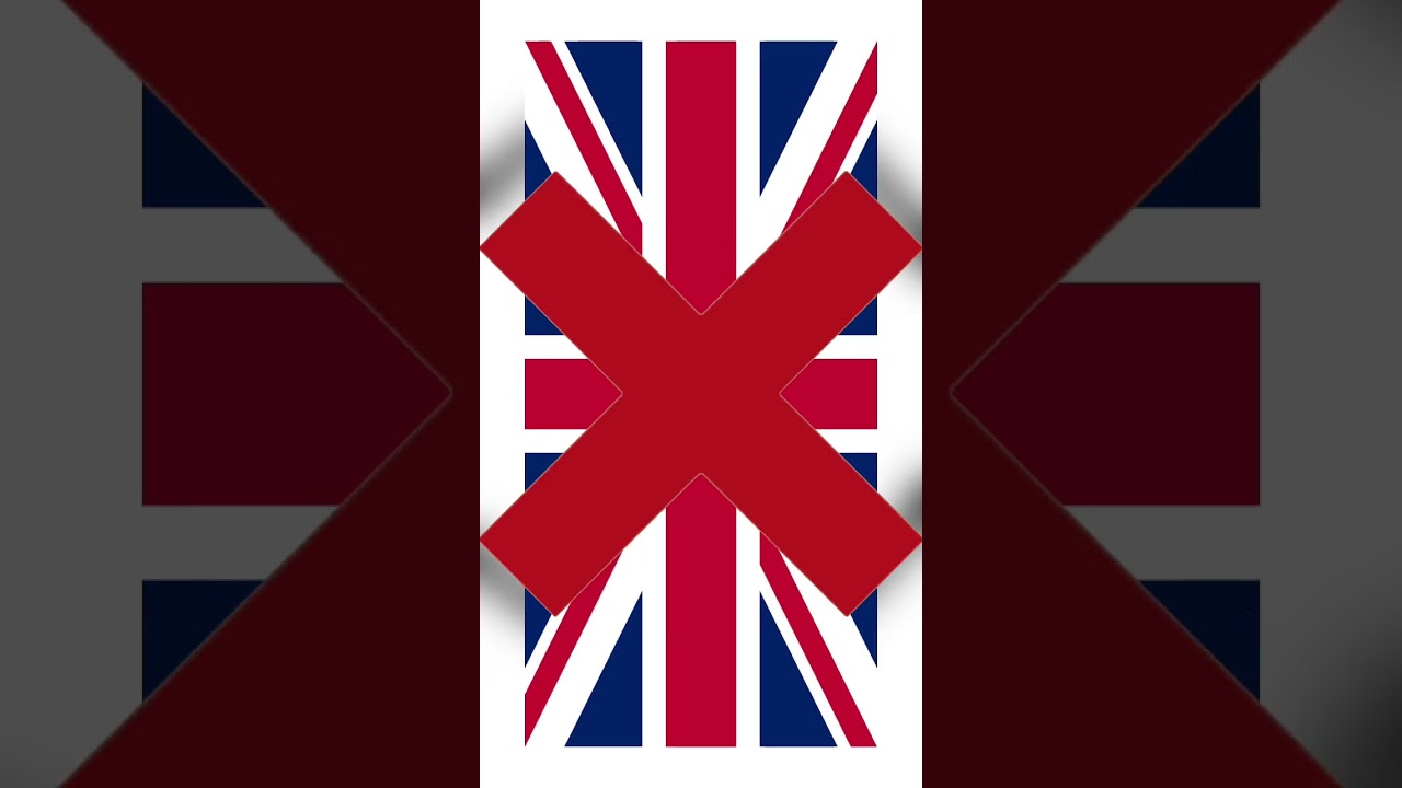 Correct way to hang the Union flag of the UK vertically 
