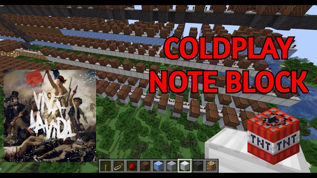 Viva La Vida by Coldplay Minecraft note block cover [FULL SONG]