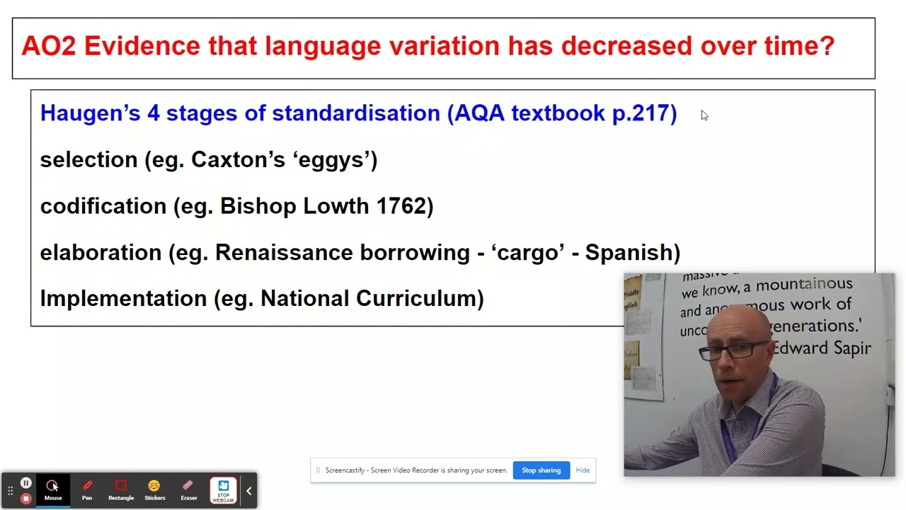 Paul Heselton Writing an English Language A Level Change Diversity Exam Essay