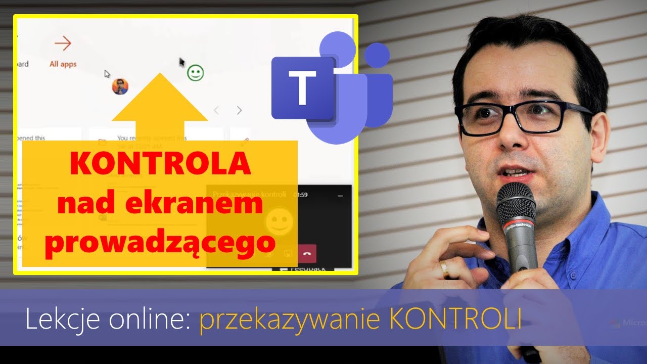 Jak PRZEKAZAĆ KONTROLĘ nad swoim ekranem komuś innemu? [Teams: Lekcje online]