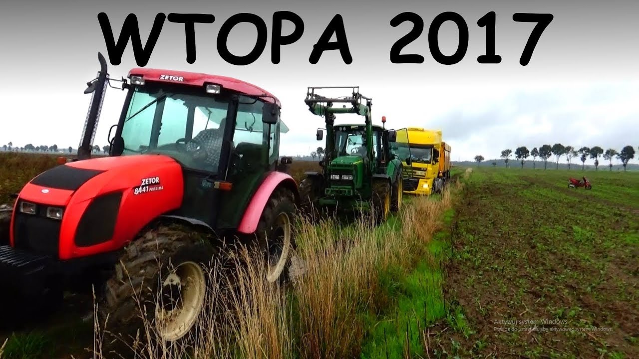 WTOPA 2017 - Wyciąganie ciężar&oacute;wki z wapnem - JOHN DEERE & ZETOR - Vlog#3