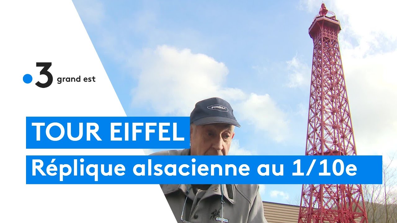 Tour Eiffel : il construit une réplique au 1/10e en Alsace