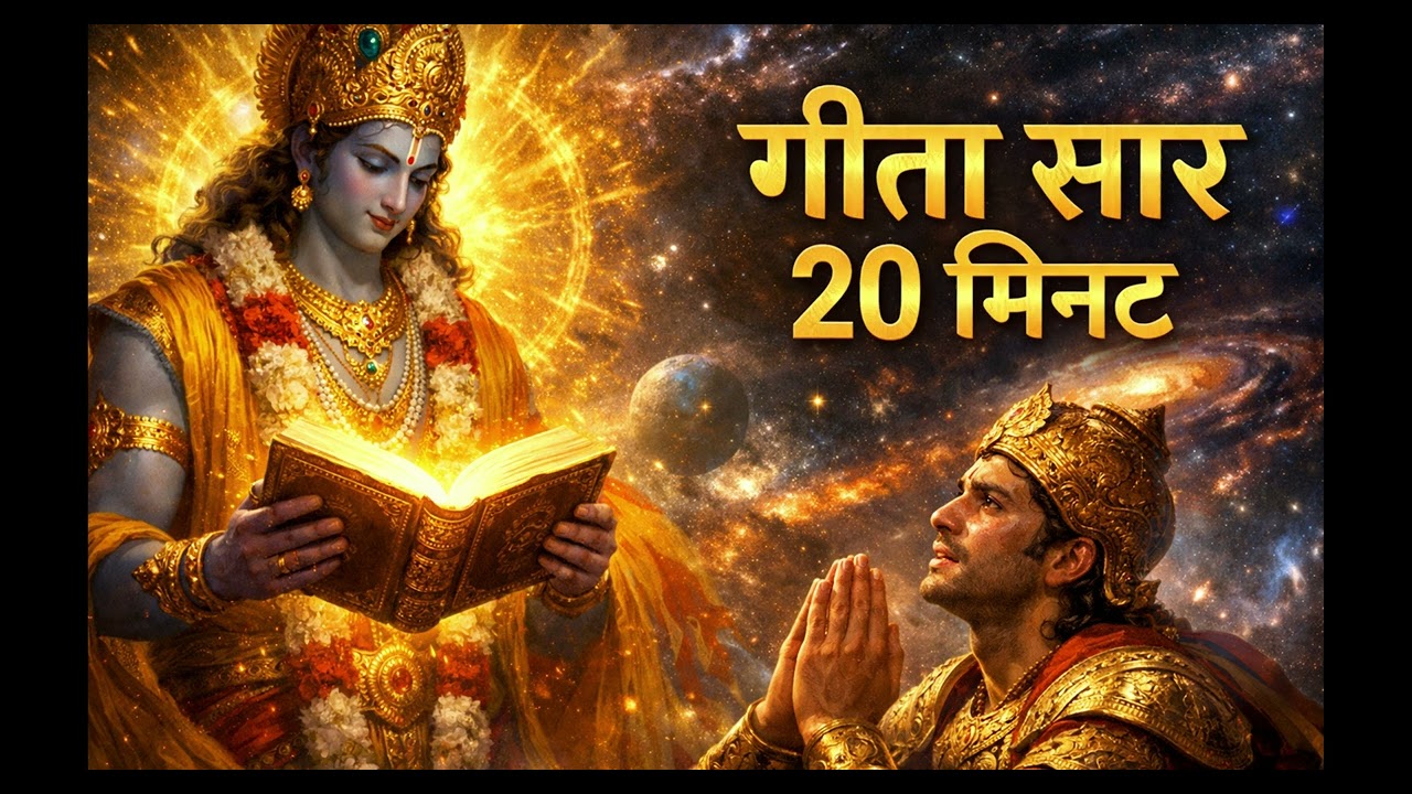 संपूर्ण श्रीमद भगवद गीता सार 20 मिनट में | Complete Bhagavad Gita Summary in Hindi | Life Changing