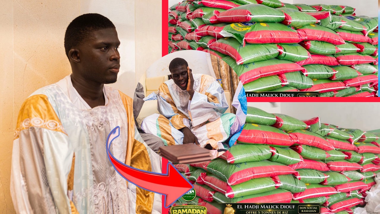 El Hadji Malick Diouf offre 5 tonnes de riz à Touba Ca Kanam