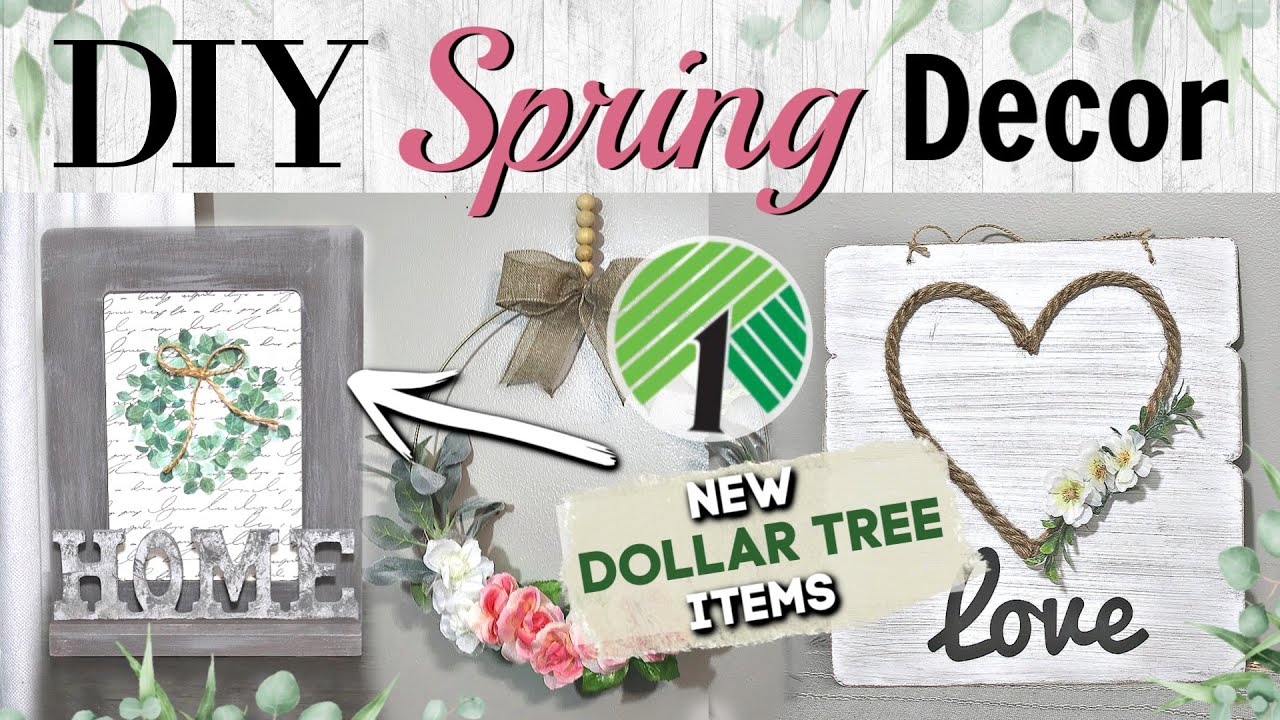 DIY Dollar Tree FARMHOUSE SPRING Decor | Dollar Tree DIY Home Decor 2020 | Krafts by Katelyn