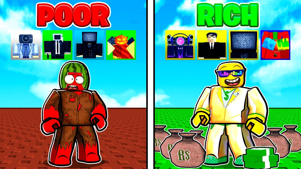 Toilet Tower Defense RICH vs POOR