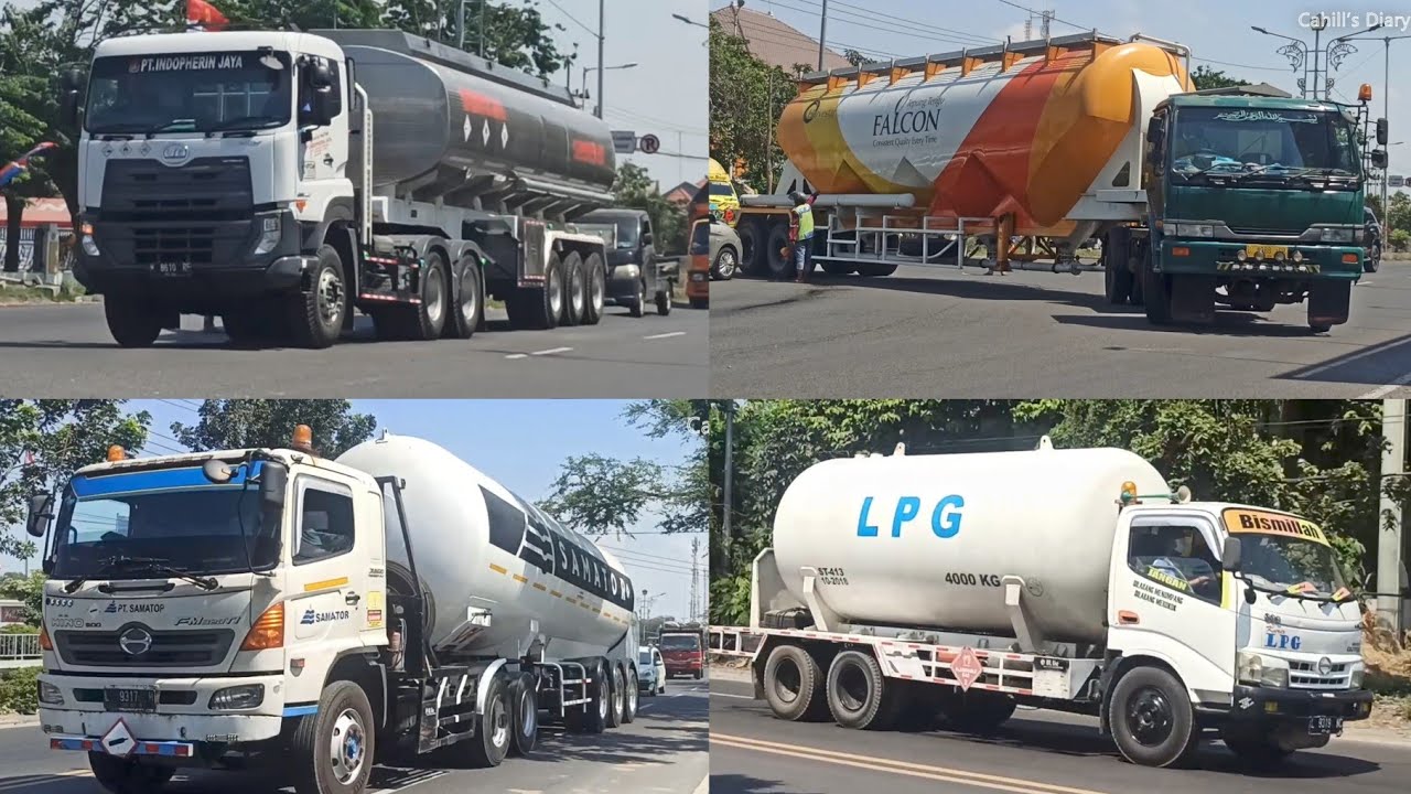 Kompilasi Truck Tangki Pt. 3 • Spotting Tanker Truck Hino Ranger, UD Quester, Hino Dutro, Isuzu Giga