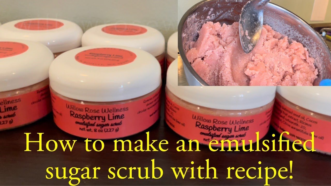 How I make Emulsified Sugar Scrub with recipe!