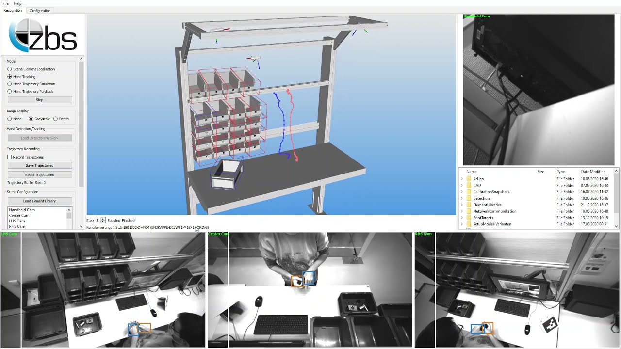 Projekt 3D-Montageassistent: Szenenverortung und Kommissionierung mit der WISOM-Applikation