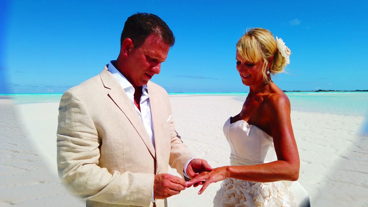 Amazing drone footage of a sandbar in the middle of the ocean where we are getting married