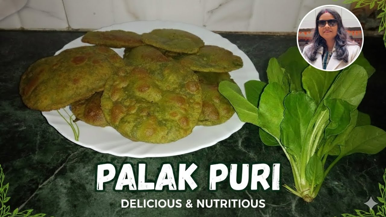 Palak Puri Recipe #food