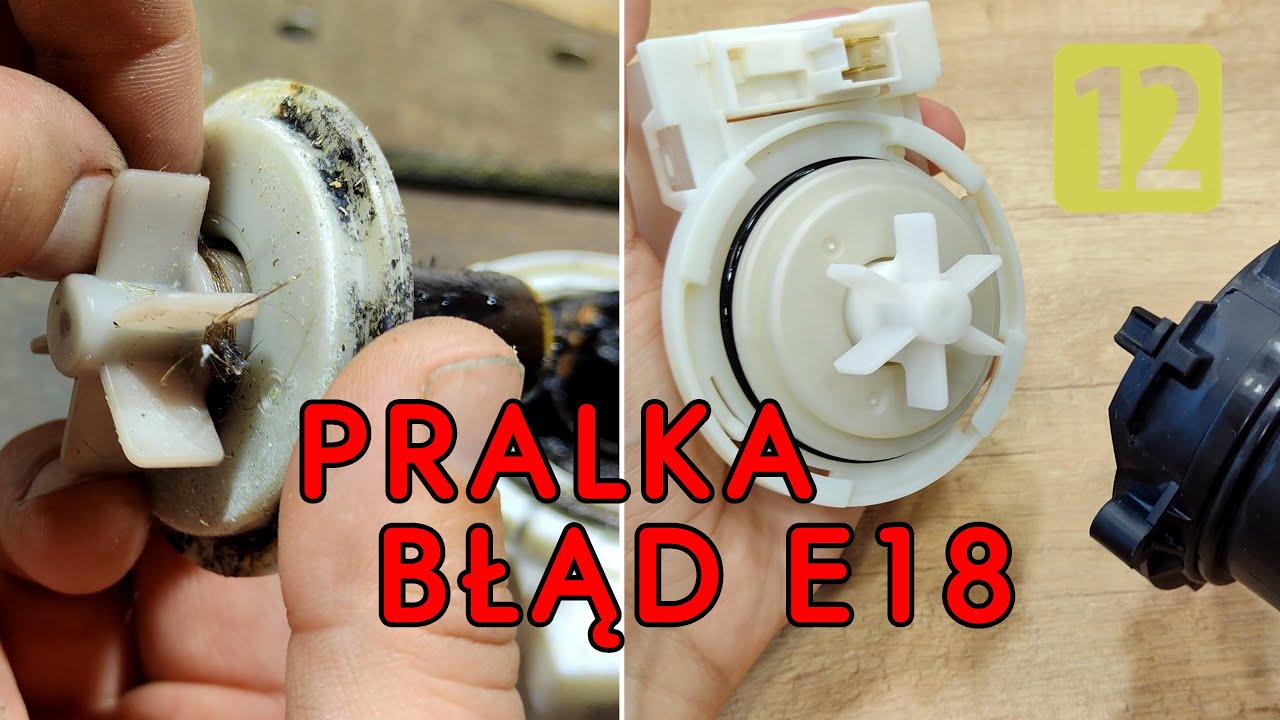 Pralka błąd E18. Nie odpompowuje wody.