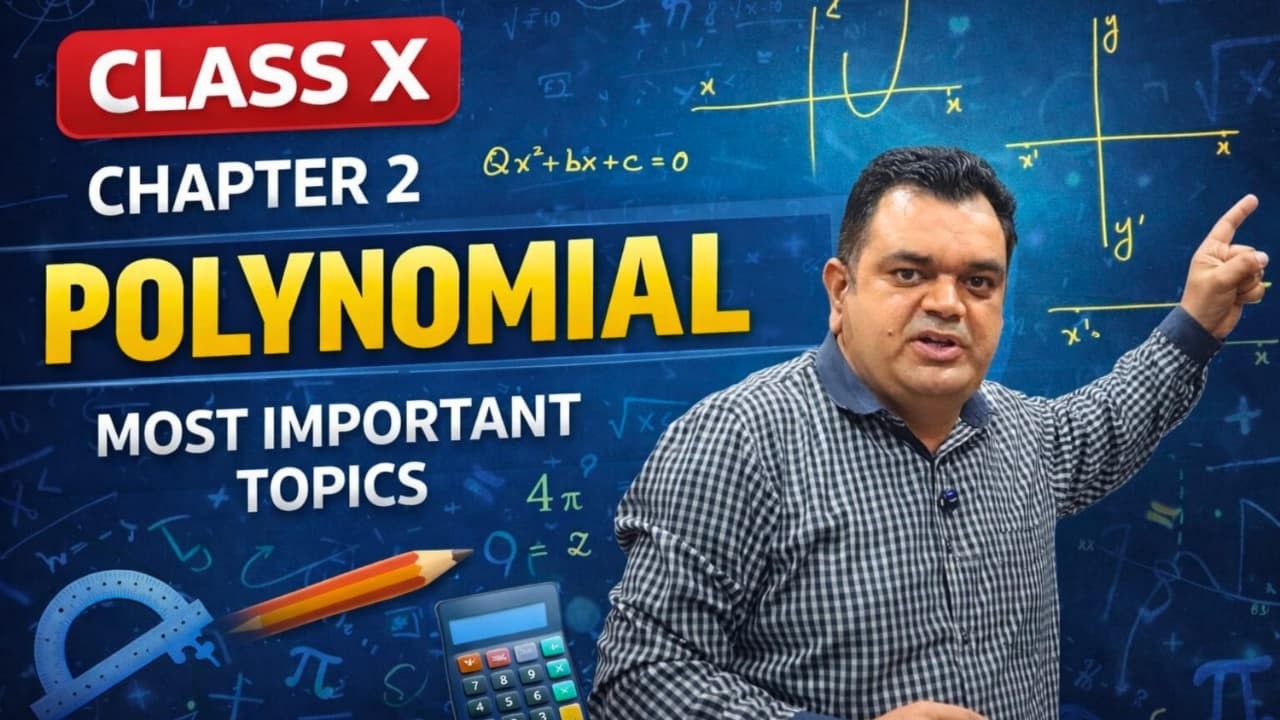 Polynomials Class 10 Chapter 2 Complete Revision | Important Concepts + Exam Questions #cbse #maths