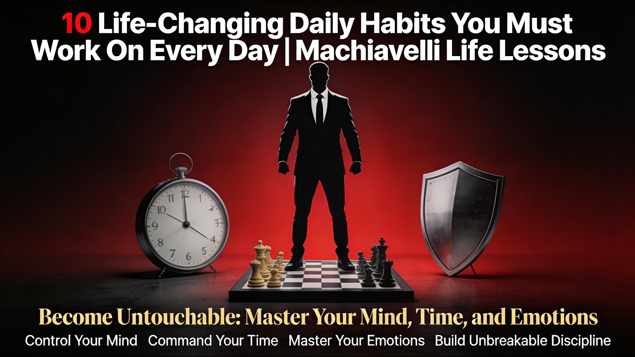 10 Life-Changing Daily Habits You Must Work On Every Day | Machiavelli Life Lessons