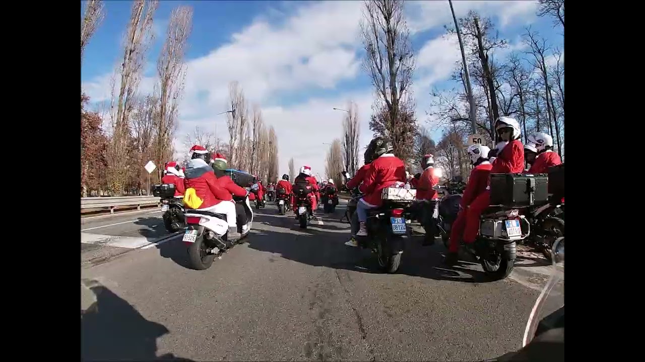Babbo Natale in moto 2025 a Torino