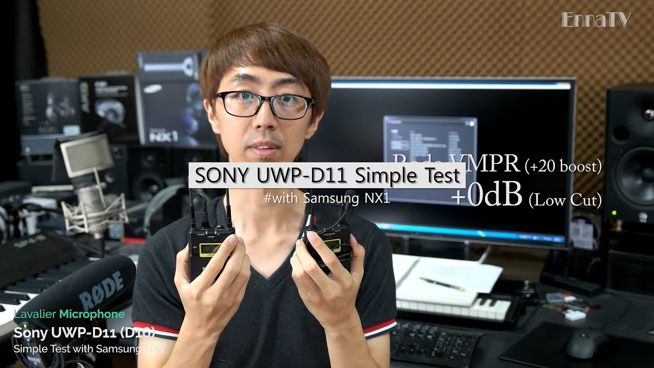SONY UWP-D11 (D16) Простой тест с Samsung NX1 [Eng Sub]