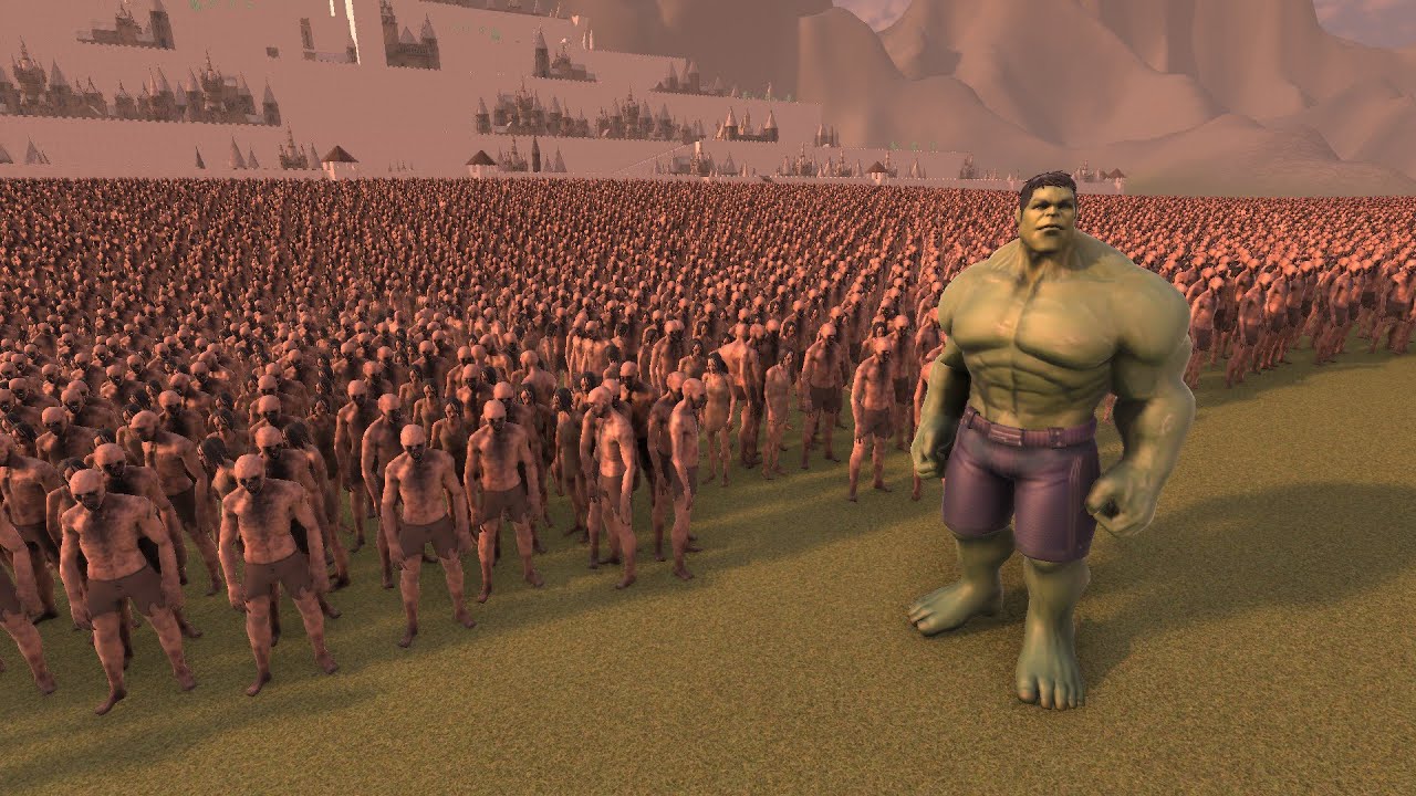 Hulk vs 100,000 Standard Zombies | UEBS 2 Epic Battle