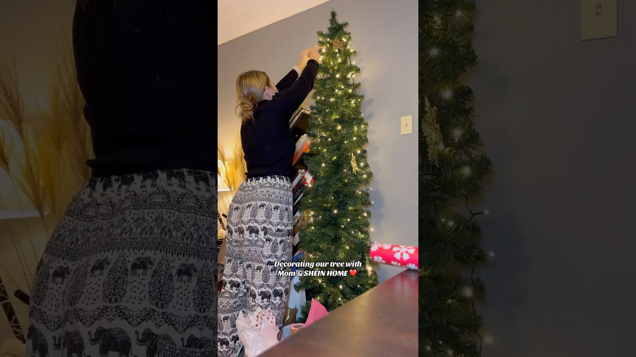 DECORATING OUR TREE WITH MOM & SHEIN HOME. ❤️🎄❄️ 