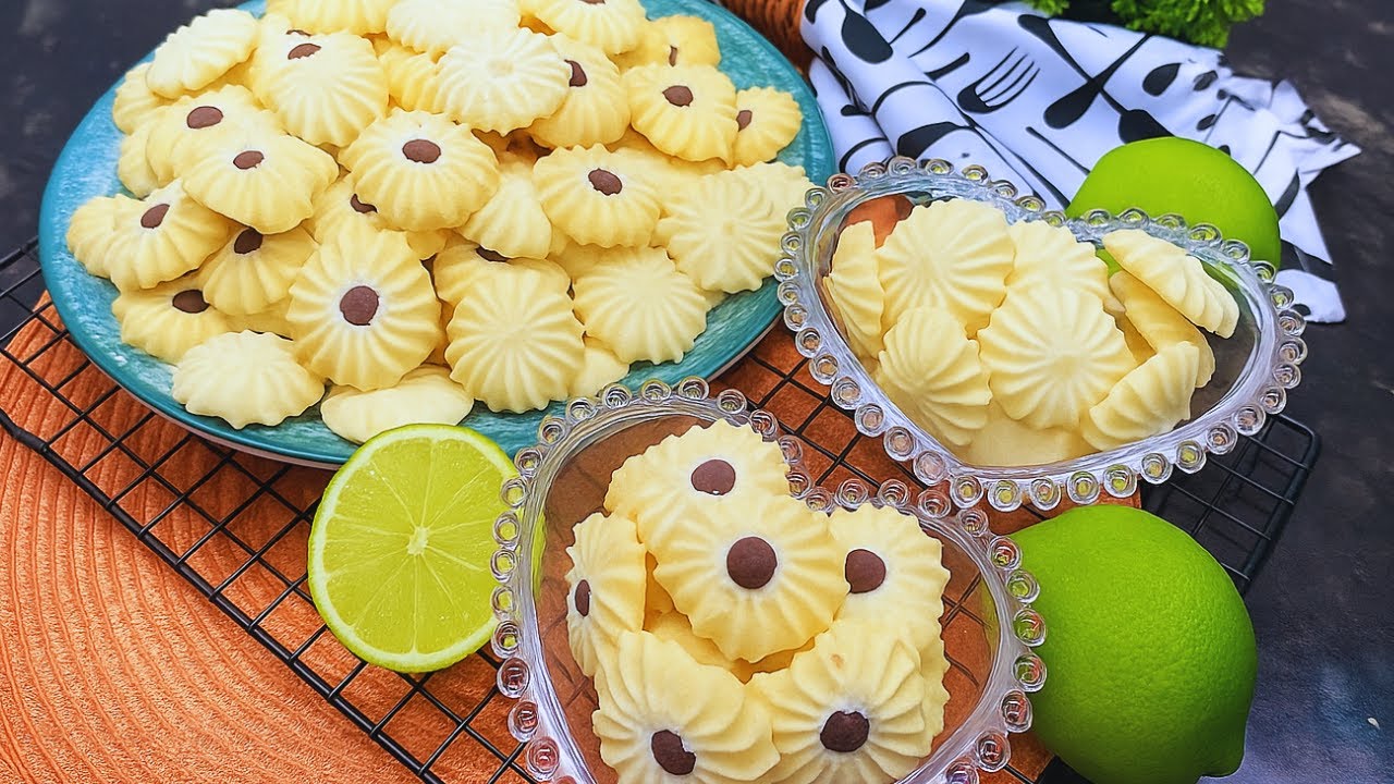Biscoito Amanteigado Fácil  de Limão – Derrete na Boca e Rende Muito!!! 🍋