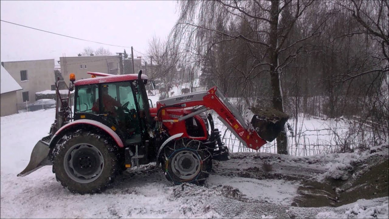 Zetor Proxima 85 Pr&aacute;ce s Nakladačom Trac-Lift TL 140 SL [HD]