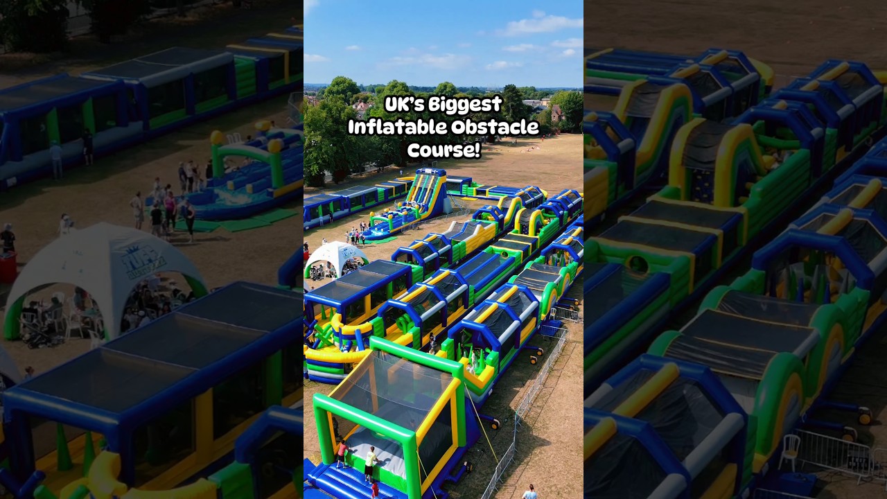 uk biggest inflatable obstacle course  kids fun #familyfun #familyactivities #playtime