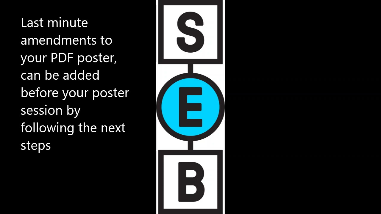Virtual Poster Session for SEB Annual Conference 2021