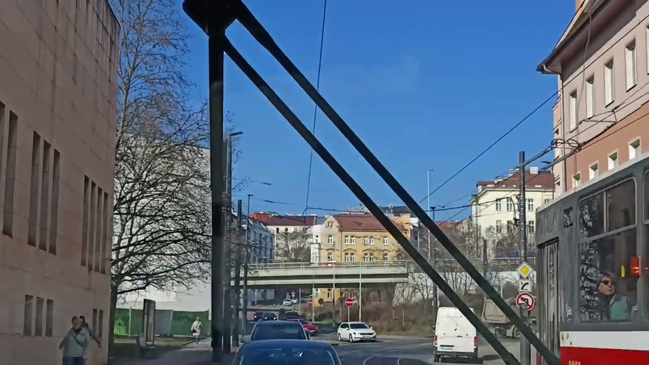 961. 5 3 3026. Praha 8. Маршрут трамвая 24.