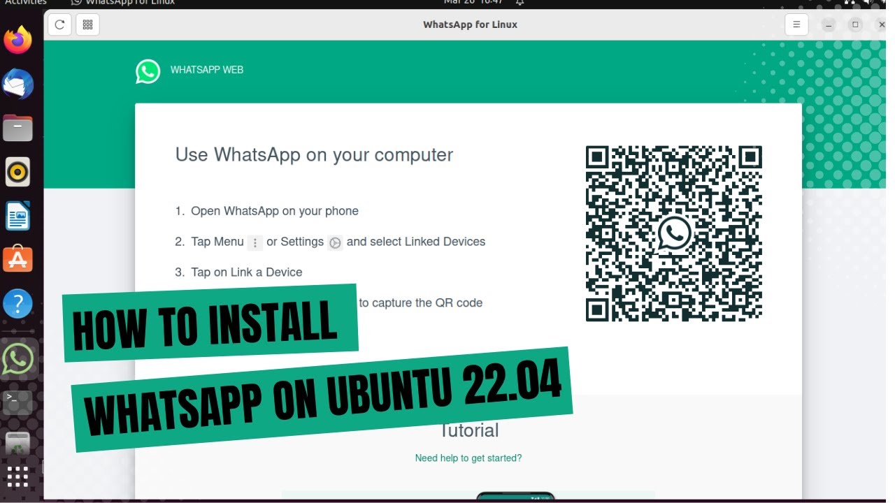 Как установить WhatsApp на Ubuntu 22.04