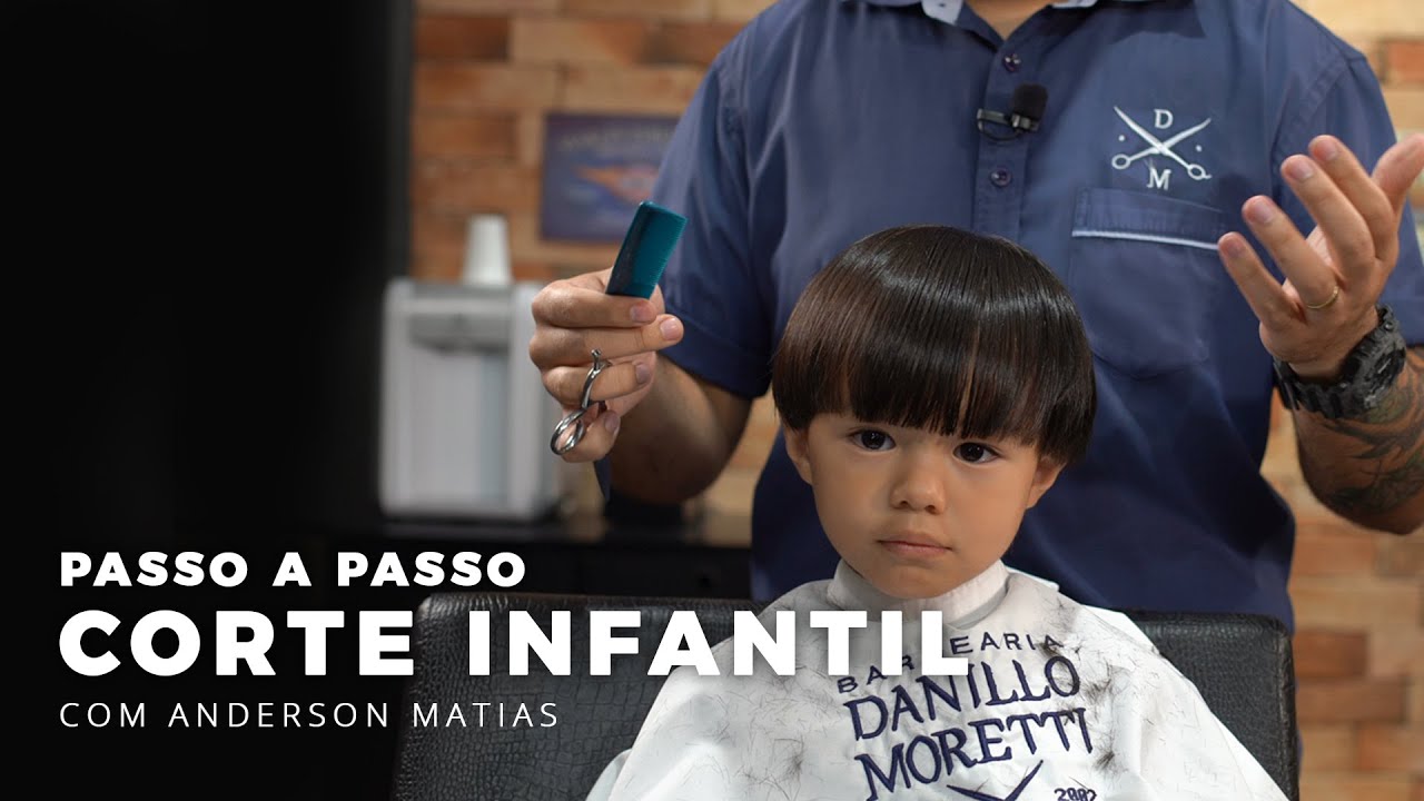 Passo a Passo Corte Infantil Liso para Iniciantes | Corte com Anderson Matias