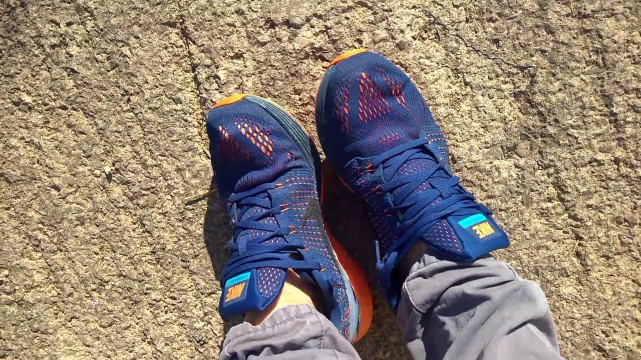 His sockless Nike Lunarglides show of