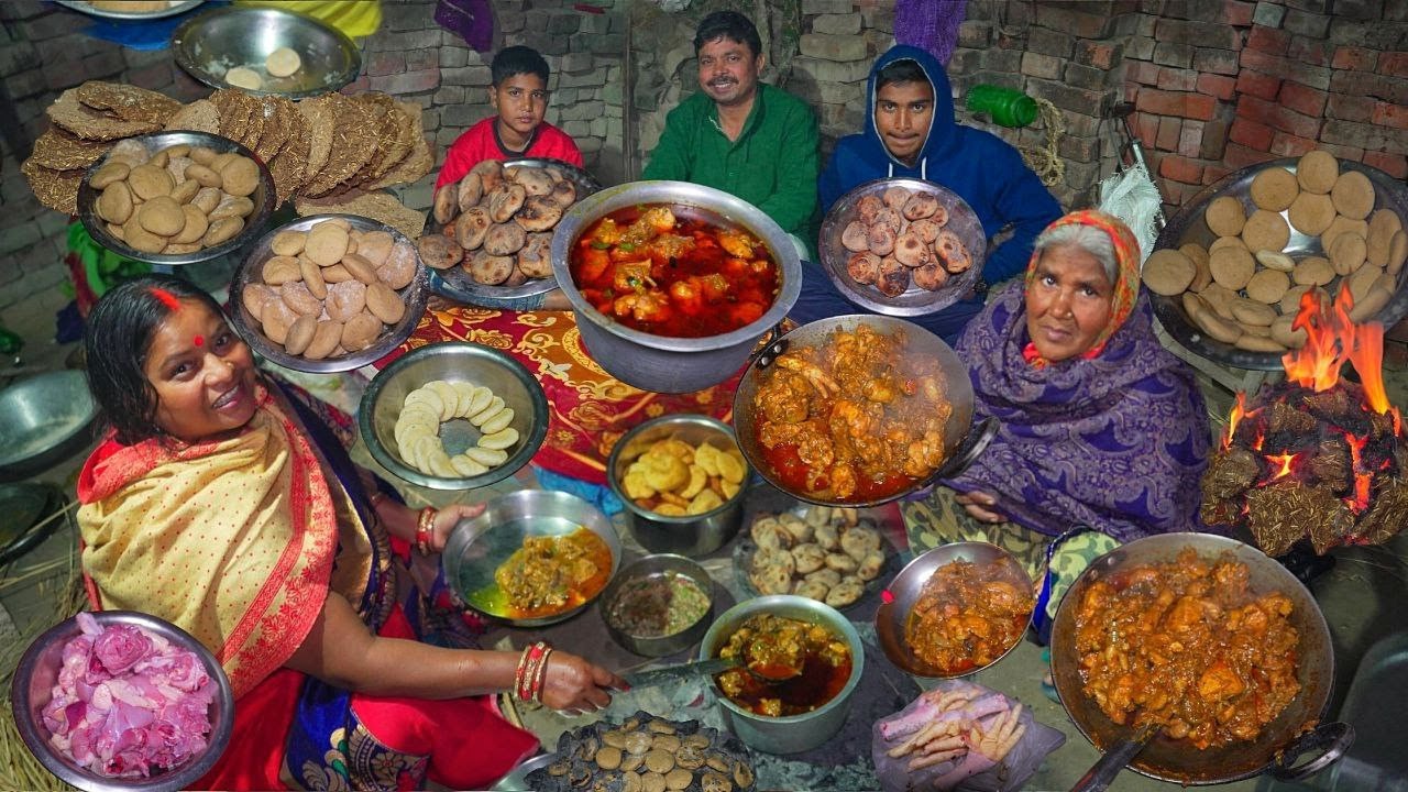 मेरे गांव का देहाती Style लिट्टी - मुर्गा || Bihar famous Litti - Chicken बिहार का फेमस लिट्टी चिकन