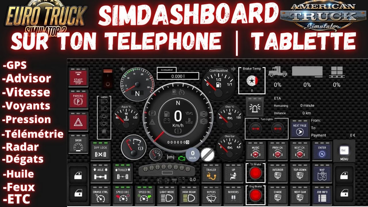 🔰SIM DASHBOARD | EuroTruckSimulateur2