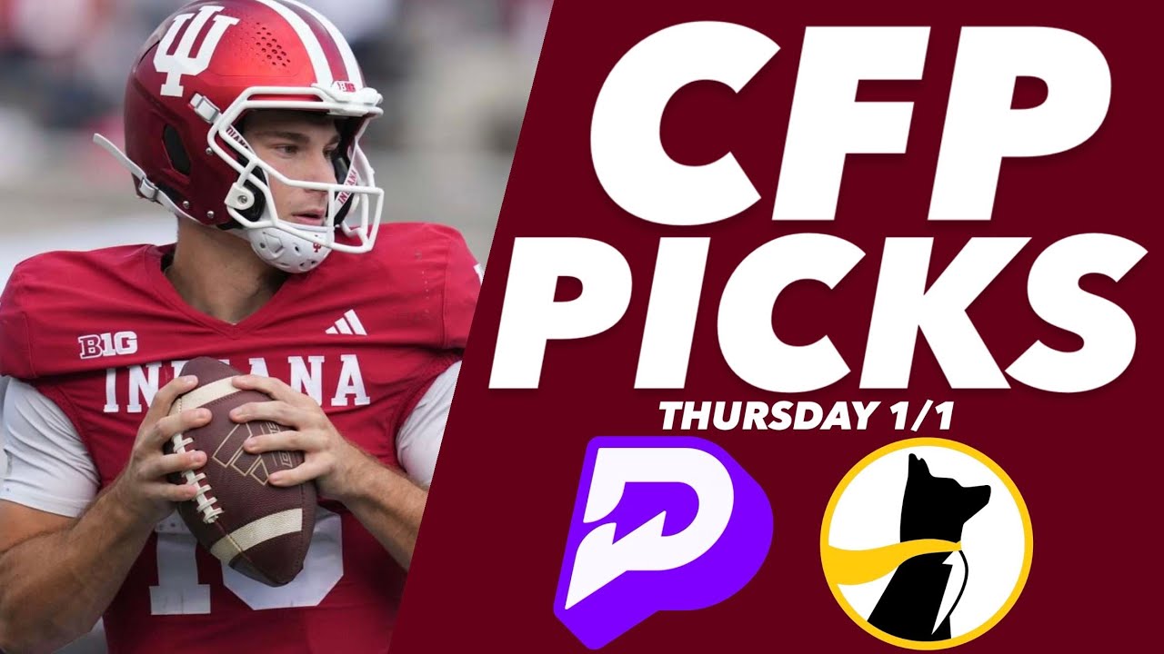 (10-2 CFP RUN!!!) CFB PLAYOFFS ROUND 2 - PRIZEPICKS BEST PICKS THURSDAY 1/1 ✅✅| 4 FREE PLAYER PROPS!