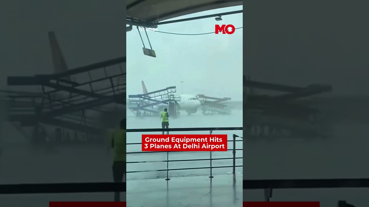 3 Air India Aircraft Damaged At Delhi Airport After Equipment Blown By Strong Winds