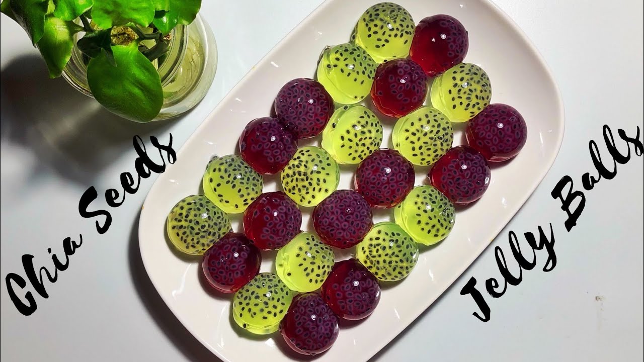 CHIA SEEDS JELLY BALLS || Simple Refreshing Desserts