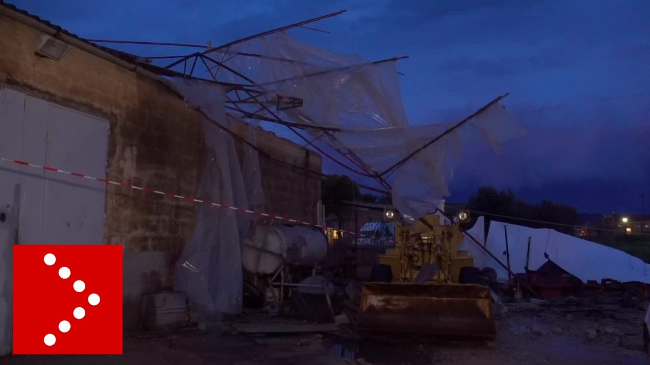 Tromba d'aria a Licata: danni nella zona del porto