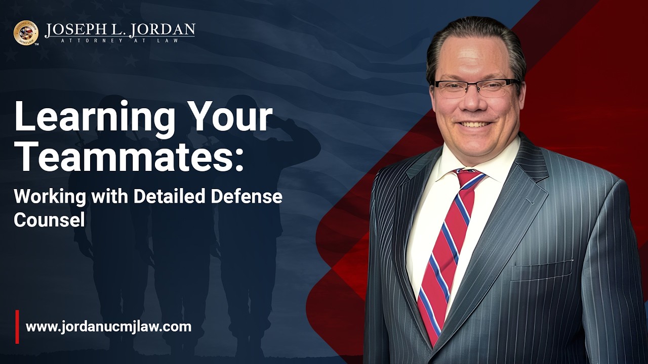 Learning Your Teammates: Working with Detailed Defense Counsel