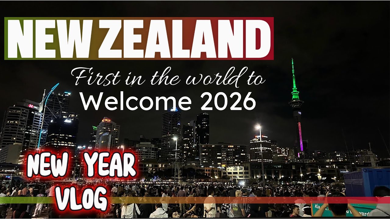 Full New Year Fireworks in Auckland |  New Zealand First to Welcome 2026 | NewYear Eve Vlog