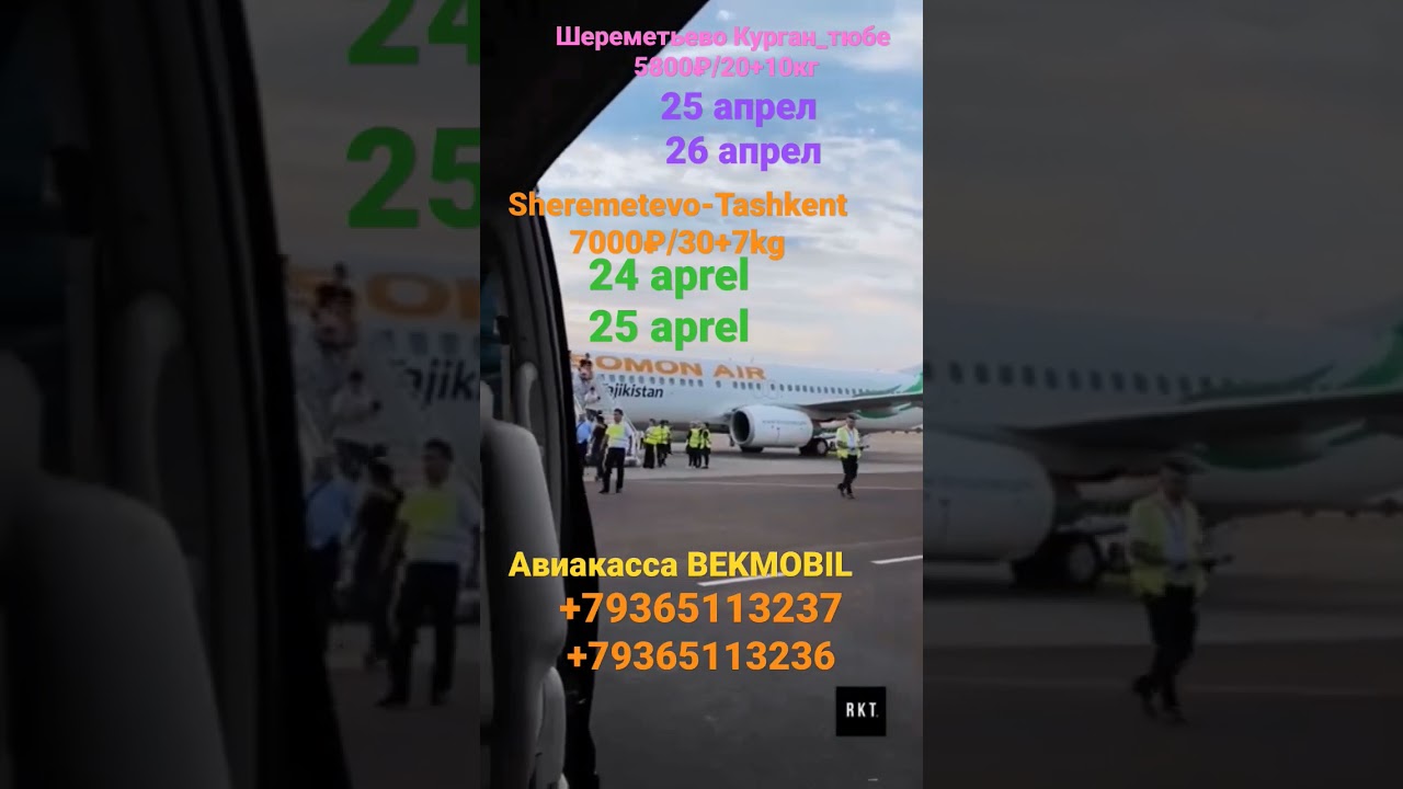 Tojikiston va Uzbekistonga arzon reyslar AVİAKASSA BEKMOBIL-da 
